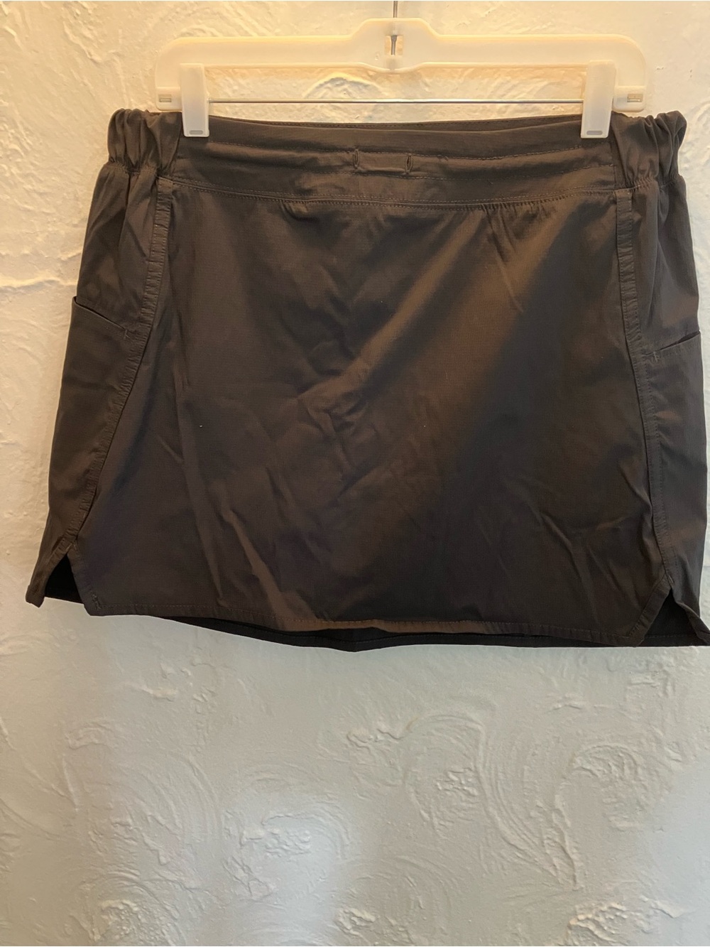 Te Verde Black Athletic Skort with Logo Tag